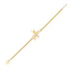 trueBrowns Gold Tone Cool Bhai Bracelet Style Rakhi | Grocsy