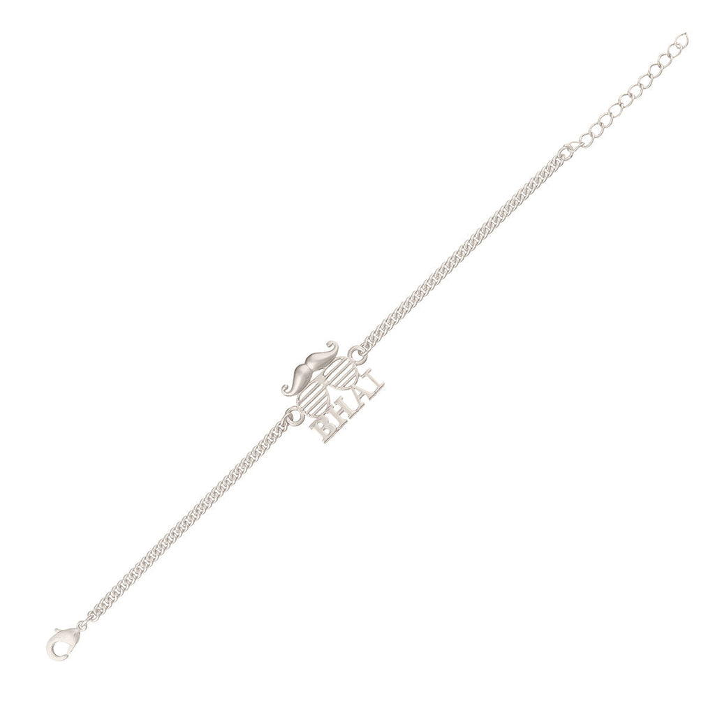 trueBrowns Exclusive Silver Plated BHAI Bracelet Style Rakhi | Grocsy