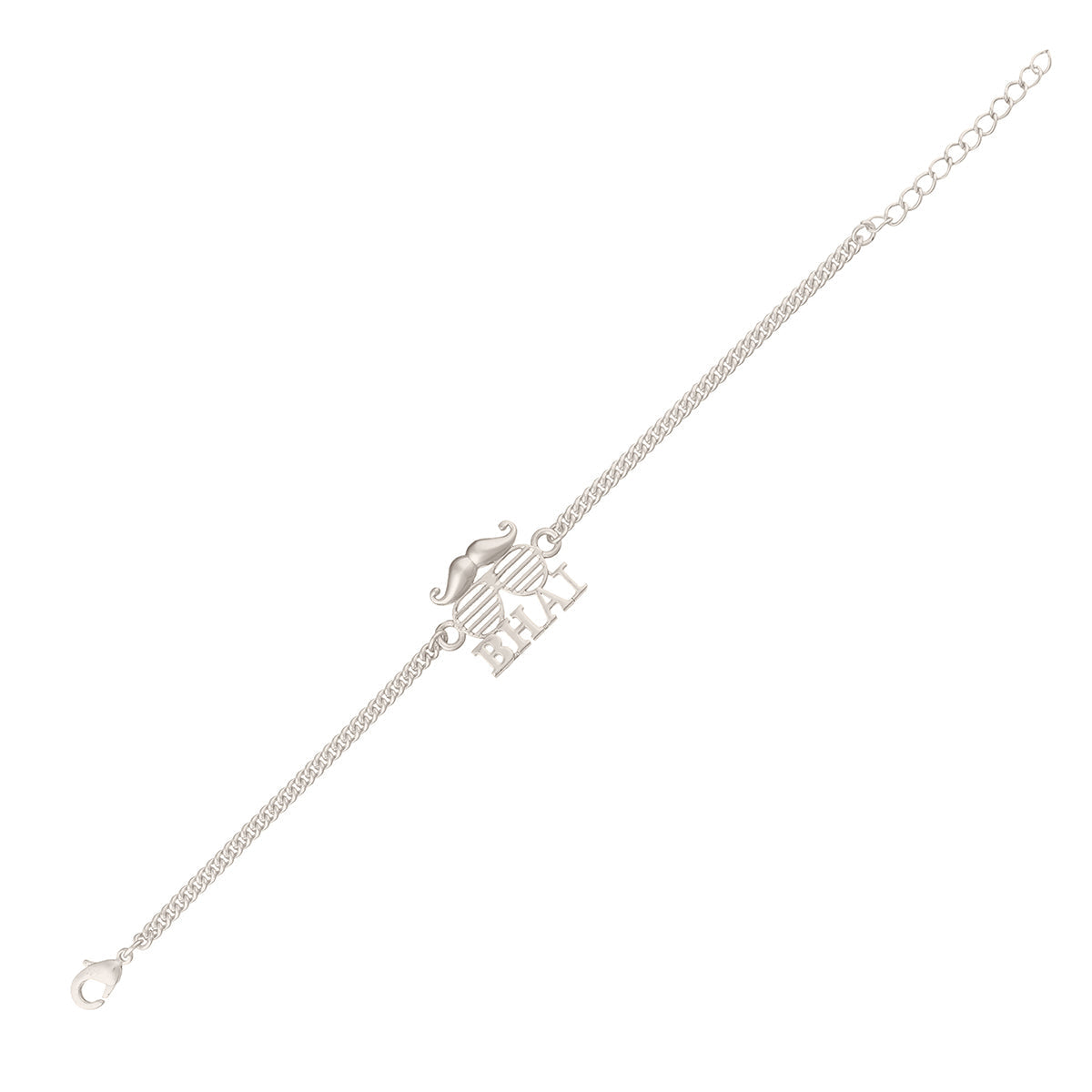 trueBrowns Exclusive Silver Plated BHAI Bracelet Style Rakhi | Grocsy
