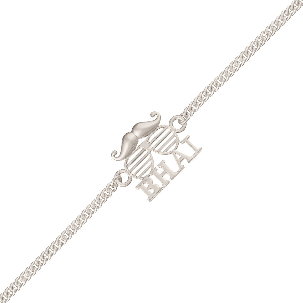 trueBrowns Exclusive Silver Plated BHAI Bracelet Style Rakhi | Grocsy