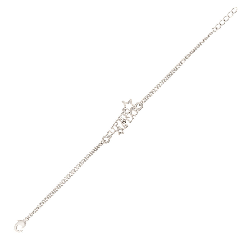 trueBrowns X Voylla Stylish Silver Plated Super Star Bracelet Rakhi | Grocsy