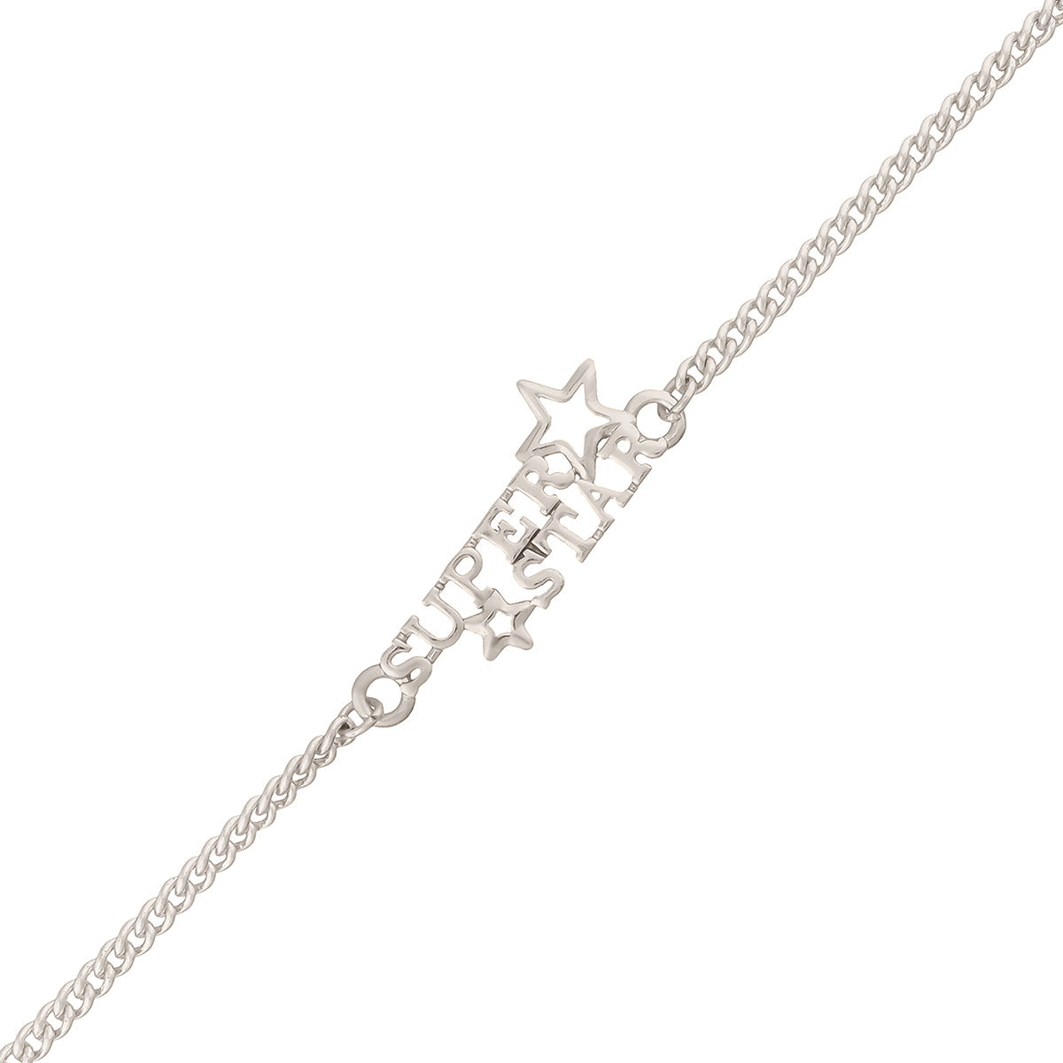 trueBrowns X Voylla Stylish Silver Plated Super Star Bracelet Rakhi | Grocsy