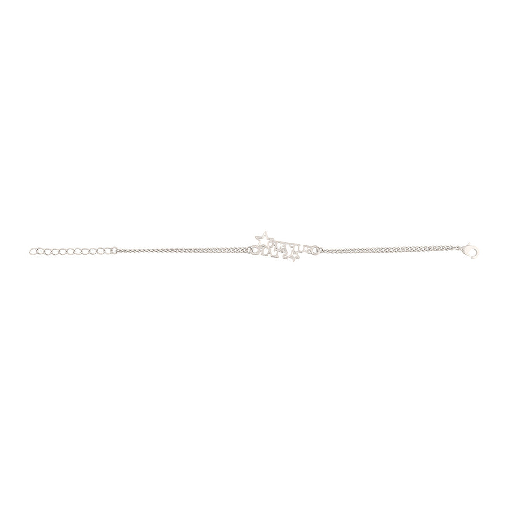 trueBrowns X Voylla Stylish Silver Plated Super Star Bracelet Rakhi | Grocsy