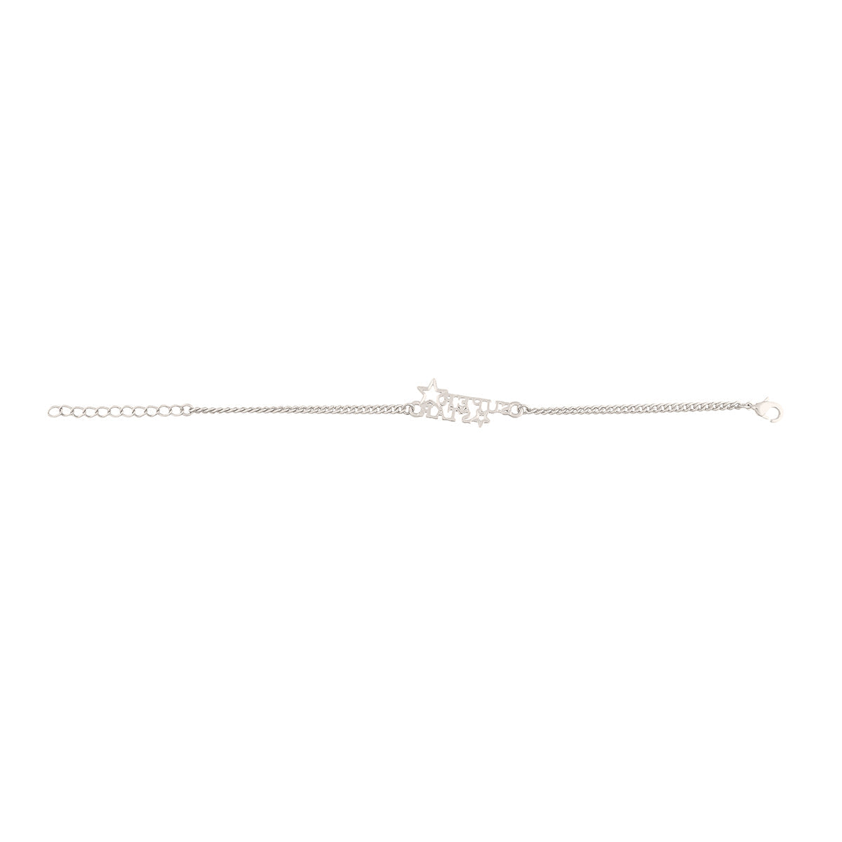trueBrowns X Voylla Stylish Silver Plated Super Star Bracelet Rakhi | Grocsy