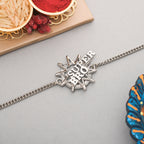 trueBrowns X Voylla Stylish Super Bro Silver Plated Bracelet Rakhi | Grocsy