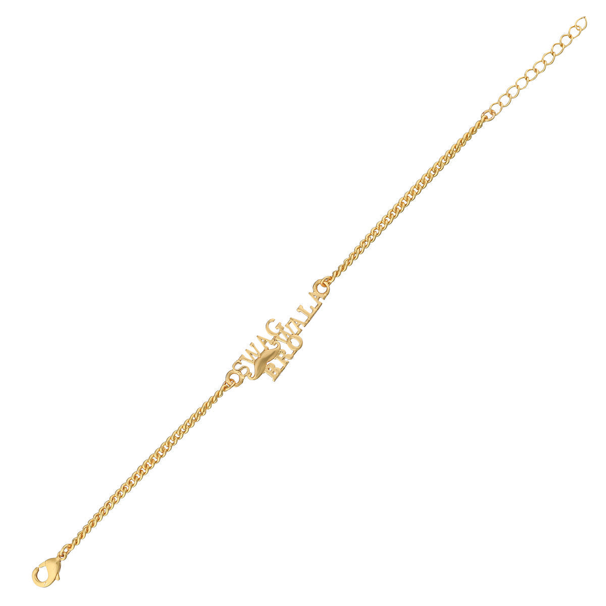 trueBrowns X Voylla Swag Wala Bro Gold Tone Bracelet Style Rakhi | Grocsy