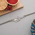 trueBrowns X Voylla Stylish Swag Wala Bro Silver Plated Bracelet Rakhi | Grocsy