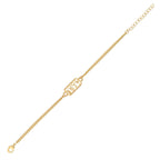 trueBrowns Cool Bhai Gold Tone Bracelet Style Rakhi | Grocsy