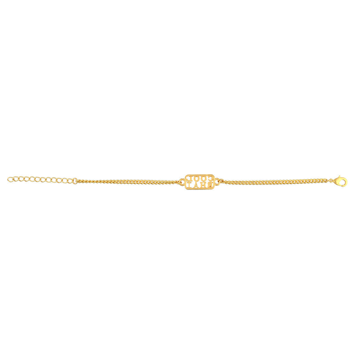 trueBrowns Cool Bhai Gold Tone Bracelet Style Rakhi | Grocsy