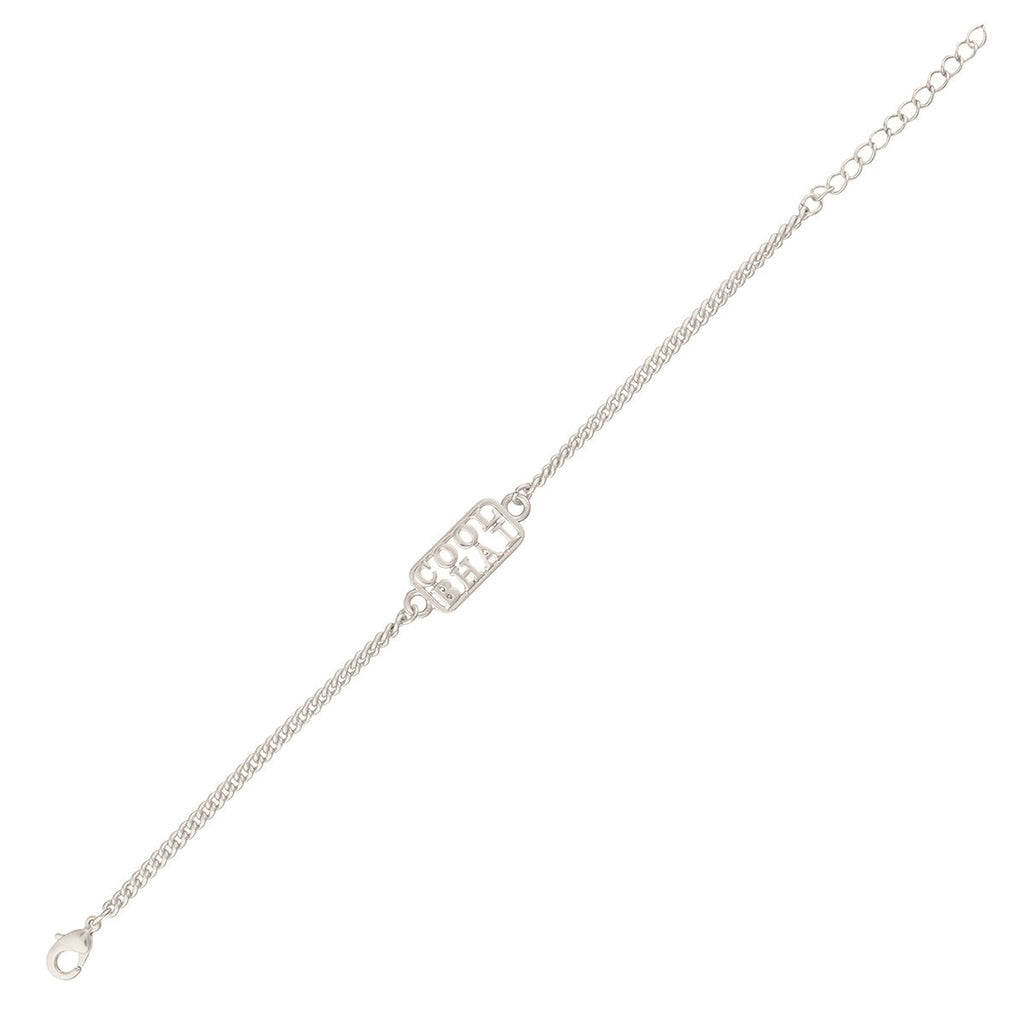 trueBrowns Silver Tone Cool Bhai Bracelet Style Rakhi | Grocsy