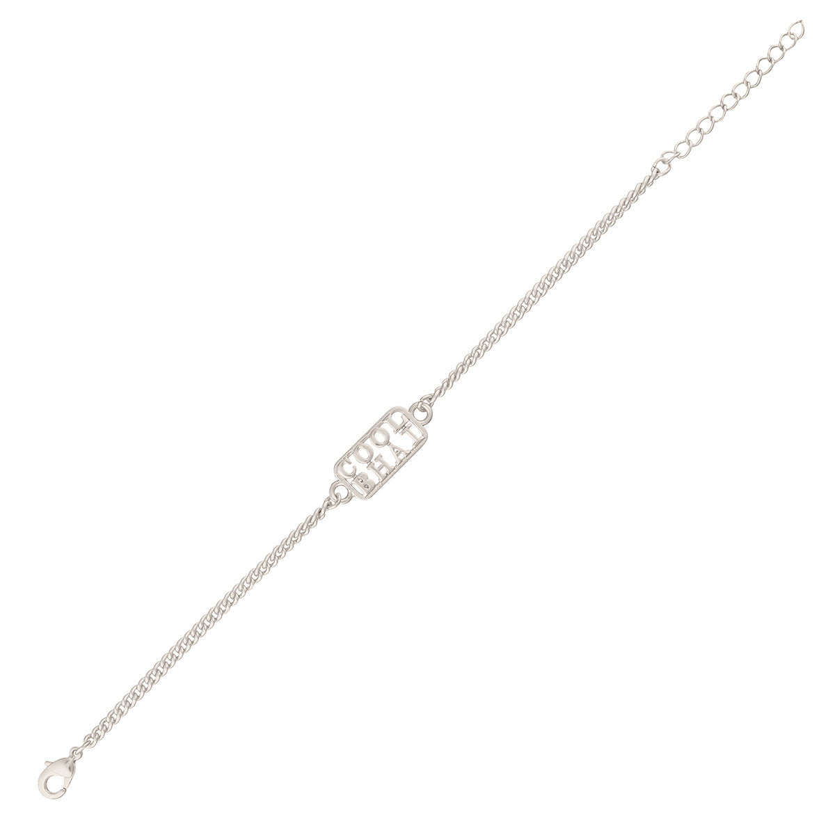 trueBrowns Silver Tone Cool Bhai Bracelet Style Rakhi | Grocsy