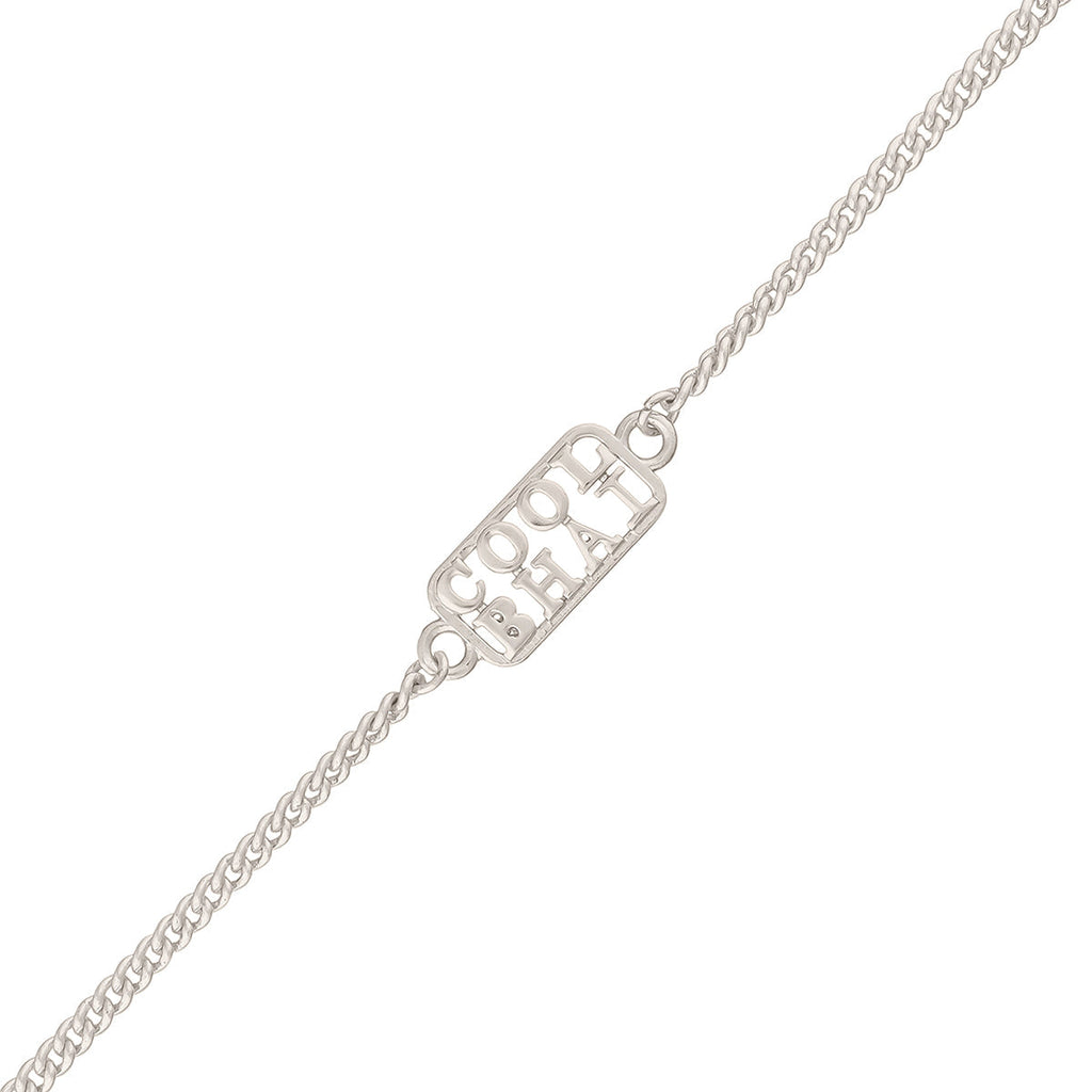 trueBrowns Silver Tone Cool Bhai Bracelet Style Rakhi | Grocsy