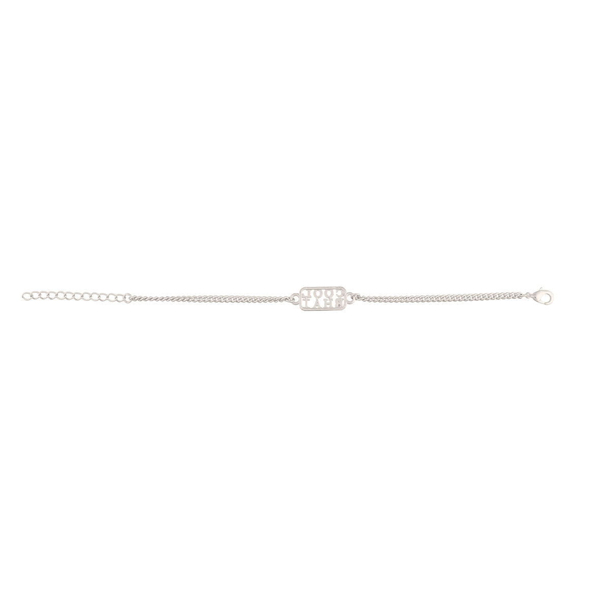 trueBrowns Silver Tone Cool Bhai Bracelet Style Rakhi | Grocsy