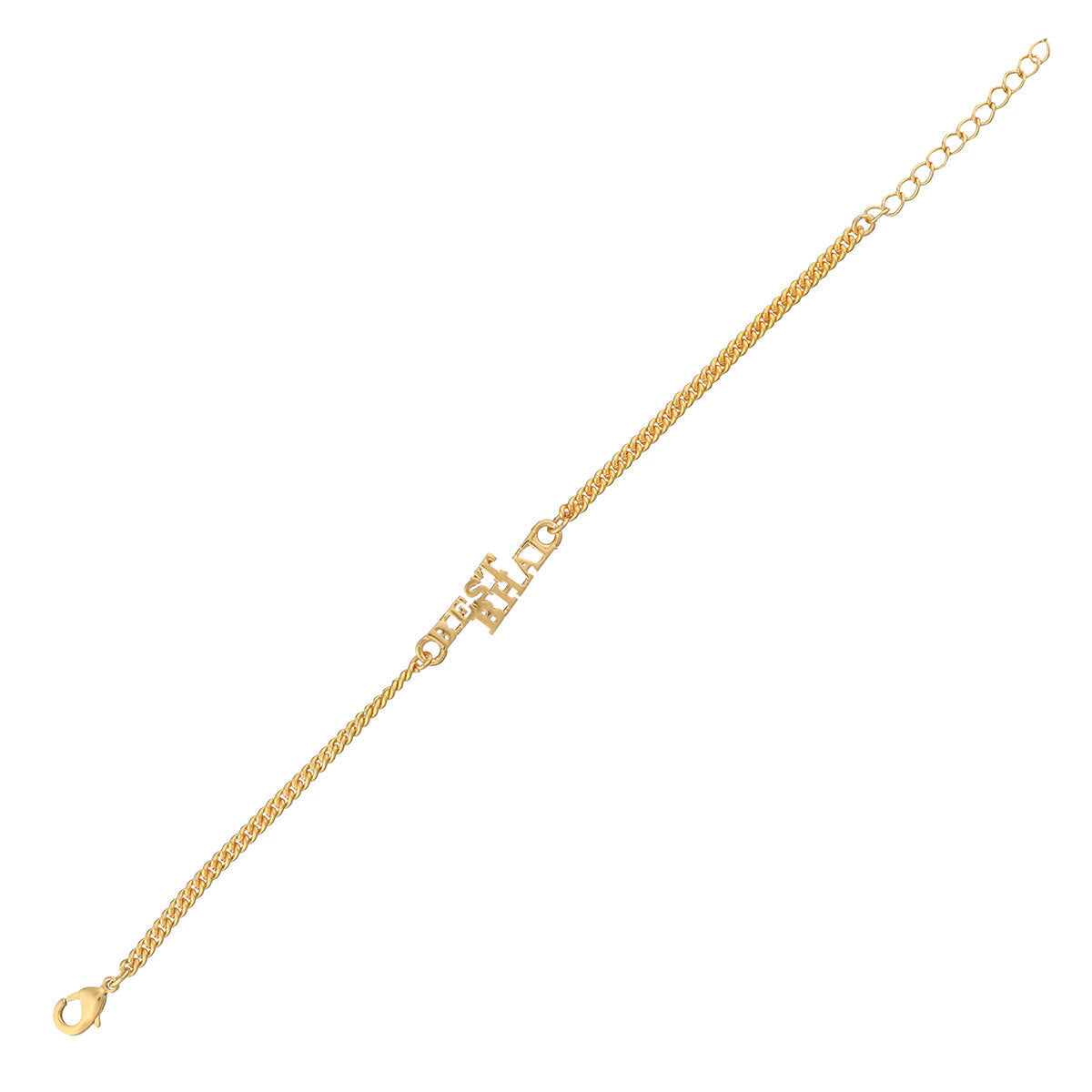 trueBrowns Best Bhai Gold Tone Bracelet Style Rakhi | Grocsy