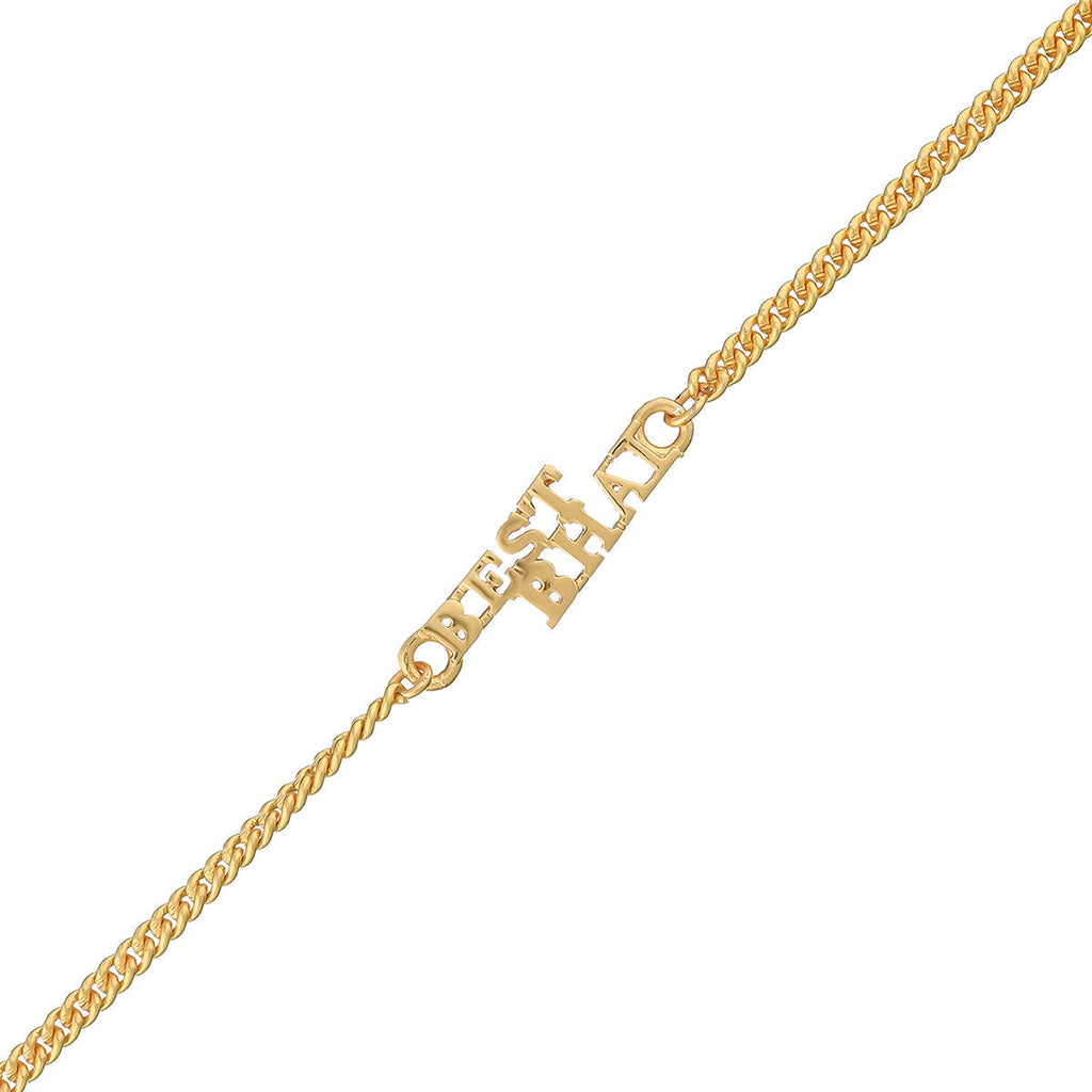 trueBrowns Best Bhai Gold Tone Bracelet Style Rakhi | Grocsy
