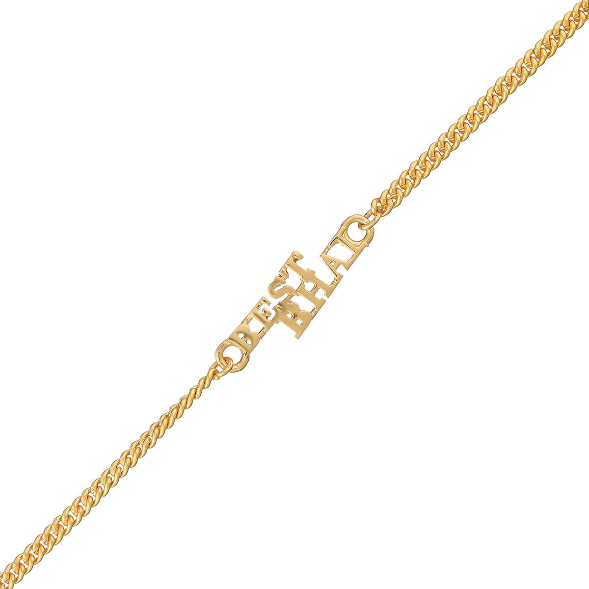 trueBrowns Best Bhai Gold Tone Bracelet Style Rakhi | Grocsy