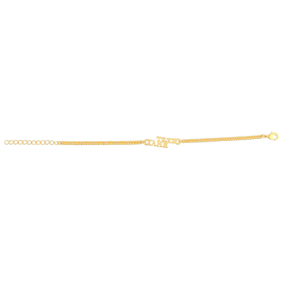 trueBrowns Best Bhai Gold Tone Bracelet Style Rakhi | Grocsy