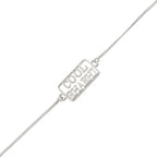 trueBrowns Designer Silver Tone Cool Bhabhi Bracelet Style Rakhi | Grocsy