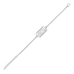 trueBrowns Designer Silver Tone Cool Bhabhi Bracelet Style Rakhi | Grocsy