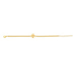 trueBrowns Yellow Gold-Polished Trishul Bracelet Rakhi | Grocsy