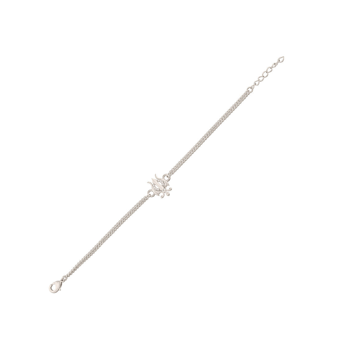 trueBrowns Trishul Silver Tone Bracelet Rakhi | Grocsy