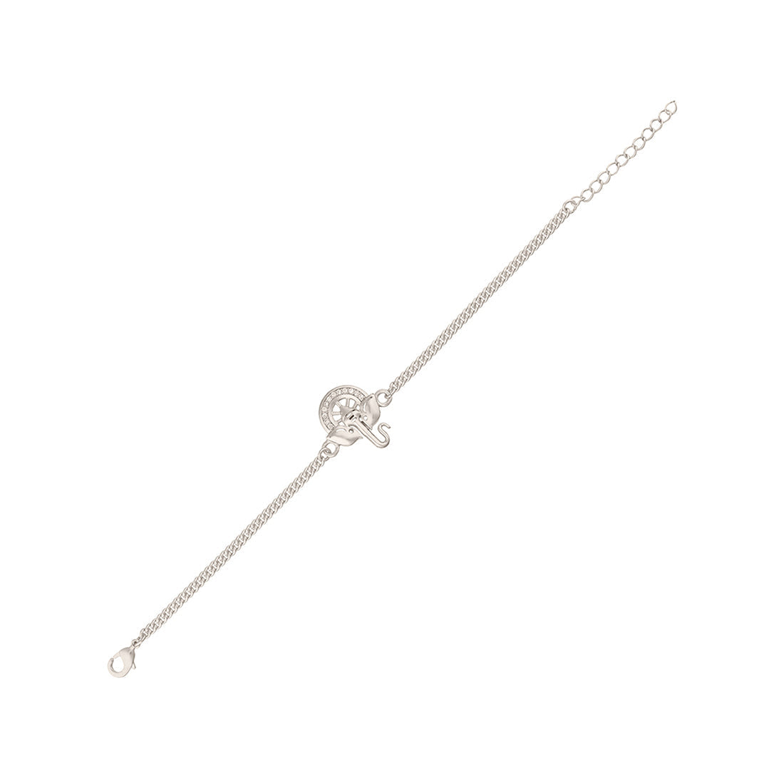 trueBrowns Silver Tone Ganesha Bracelet Rakhi | Grocsy
