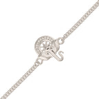 trueBrowns Silver Tone Ganesha Bracelet Rakhi | Grocsy