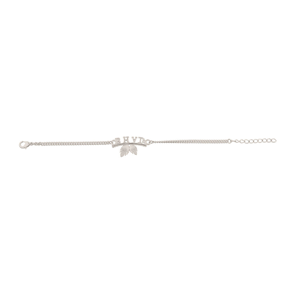trueBrowns Peacock Feather Motif Silver Plated Bhai Bracelet Rakhi | Grocsy