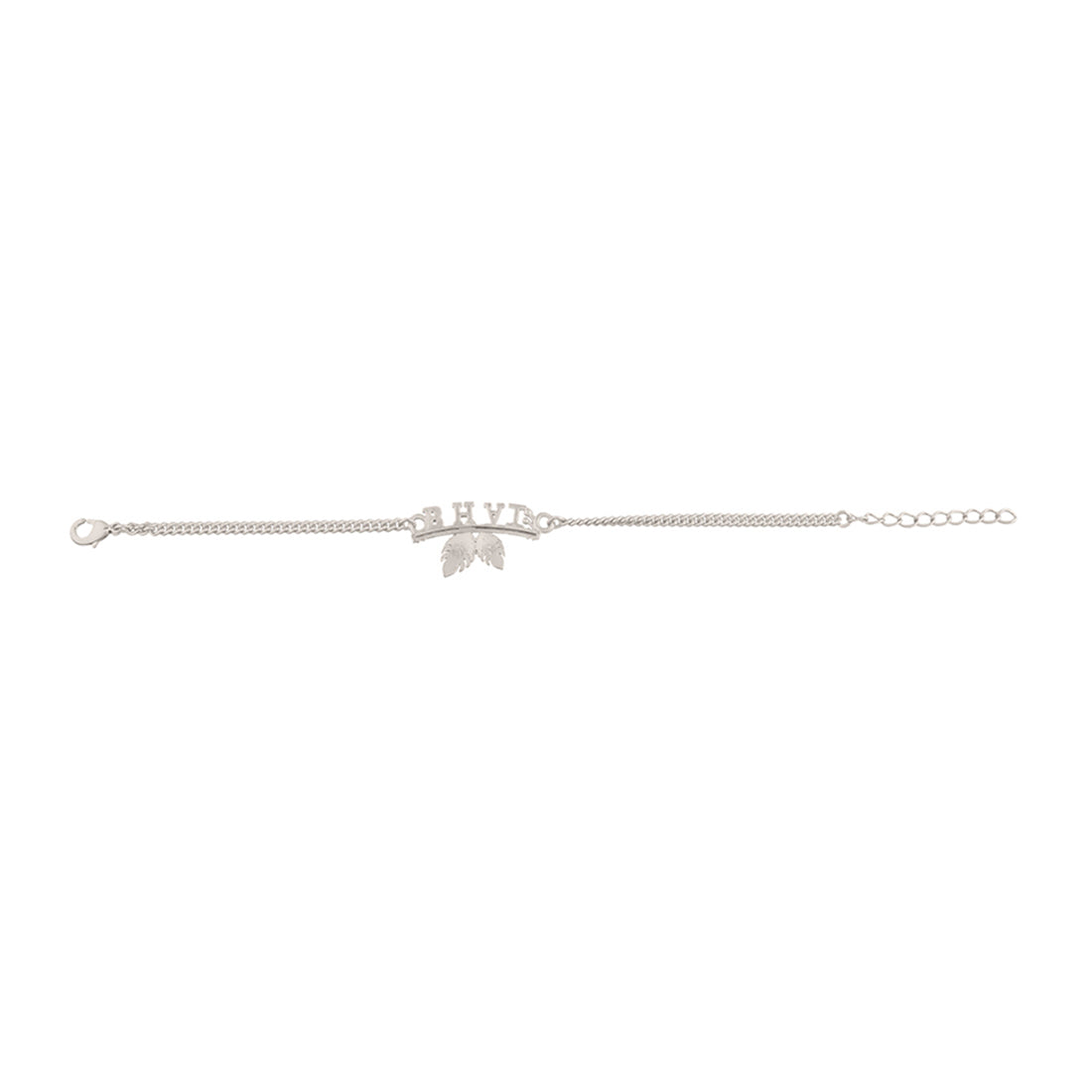 trueBrowns Peacock Feather Motif Silver Plated Bhai Bracelet Rakhi | Grocsy