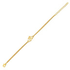 trueBrowns Auspicious Gold Tone Brass Om Bracelet Style Rakhi | Grocsy