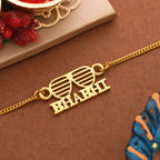 trueBrowns Gold Tone Bhabhi Bracelet Rakhi | Grocsy