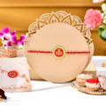 trueBrowns X Voylla Red Enamel And Gold Rudra-Tilaka Rakhi For Brother | Grocsy