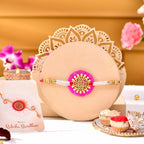 trueBrowns X Voylla Pearl And Gold Filigree Rakhi For Brother | Grocsy