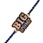 trueBrowns X Voylla Navy Blue Enamel Big Brother Rakhi For Brother | Grocsy