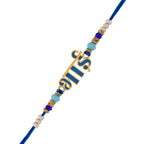trueBrowns X Voylla Firozi Enamel Bhai Rakhi For Brother | Grocsy