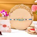 trueBrowns X Voylla Firozi Enamel Bhai Rakhi For Brother | Grocsy
