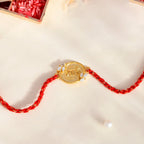 trueBrowns Sterling Silver Red "Bhai" Floral Rakhi | Grocsy