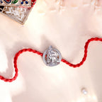 trueBrowns 925 Sterling Silver Precious Lord Shiva Thread Rakhi | Grocsy