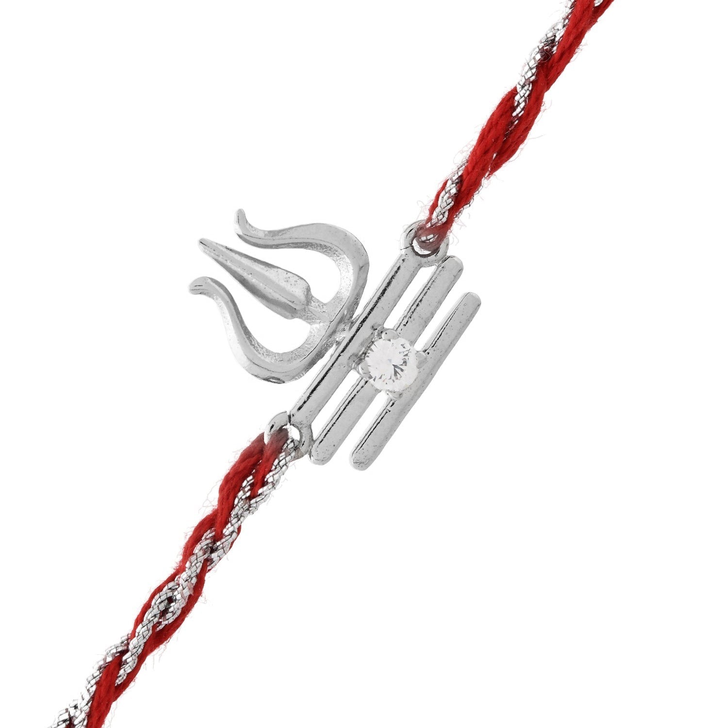 trueBrowns X Voylla Sterling Silver Trishul Rakhi | Grocsy