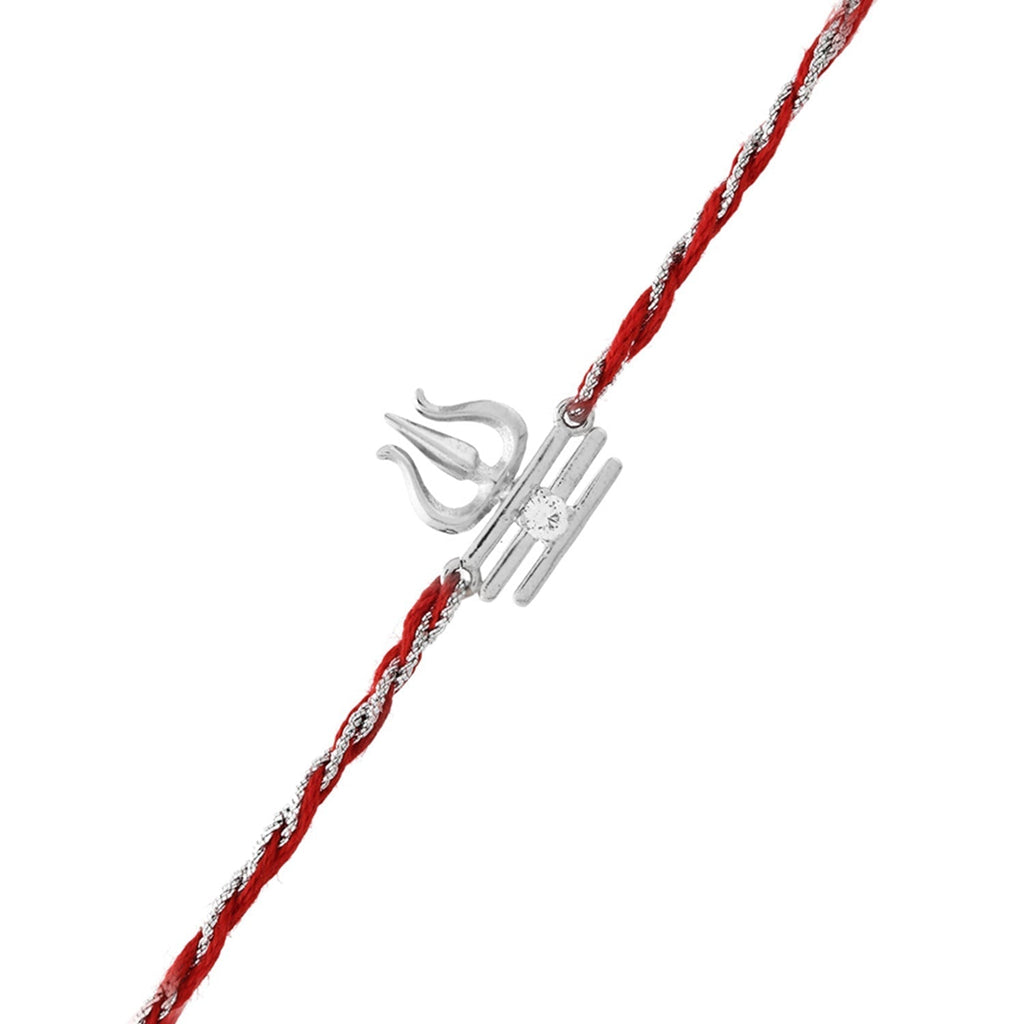 trueBrowns X Voylla Sterling Silver Trishul Rakhi | Grocsy
