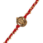 trueBrowns X Voylla Ram Lalla Gold Oxidised Rakhi For Brother | Grocsy