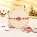 trueBrowns X Voylla Ram Lalla Gold Oxidised Rakhi For Brother | Grocsy
