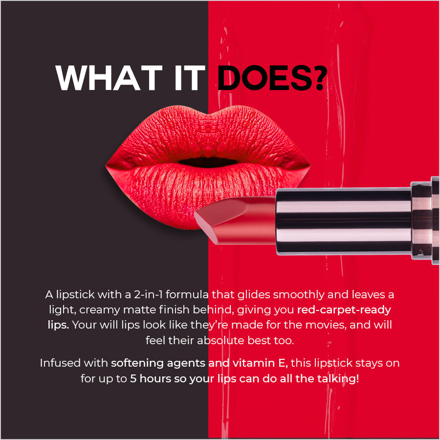 Colorbar Velvet Matte Lipstick Creme Cup 1 | Grocsy