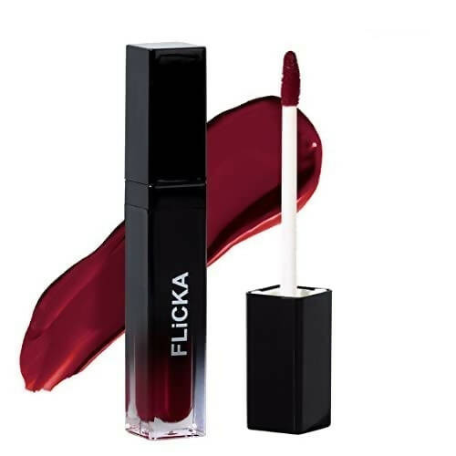 FLiCKA Set and Attack Liquid Matte Lipstick 05 Dream Castle - Maroon | Grocsy