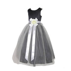 Asmaani Baby Girl's Black and White Color Full Length Frock (AS-DRESS-22006) | Grocsy