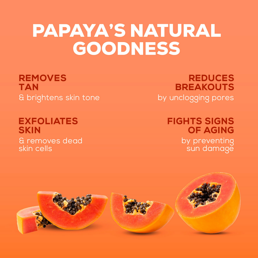 Joy De Tan Papaya Face Wash For Dark Spots Tan & Dead Skin Removal | Grocsy