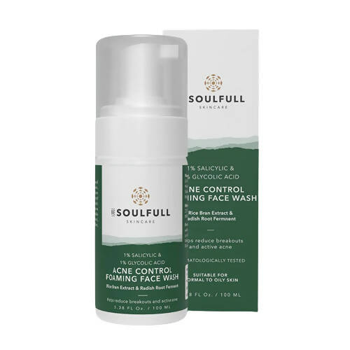 Be Soulfull Acne Control Foaming Face Wash | Grocsy