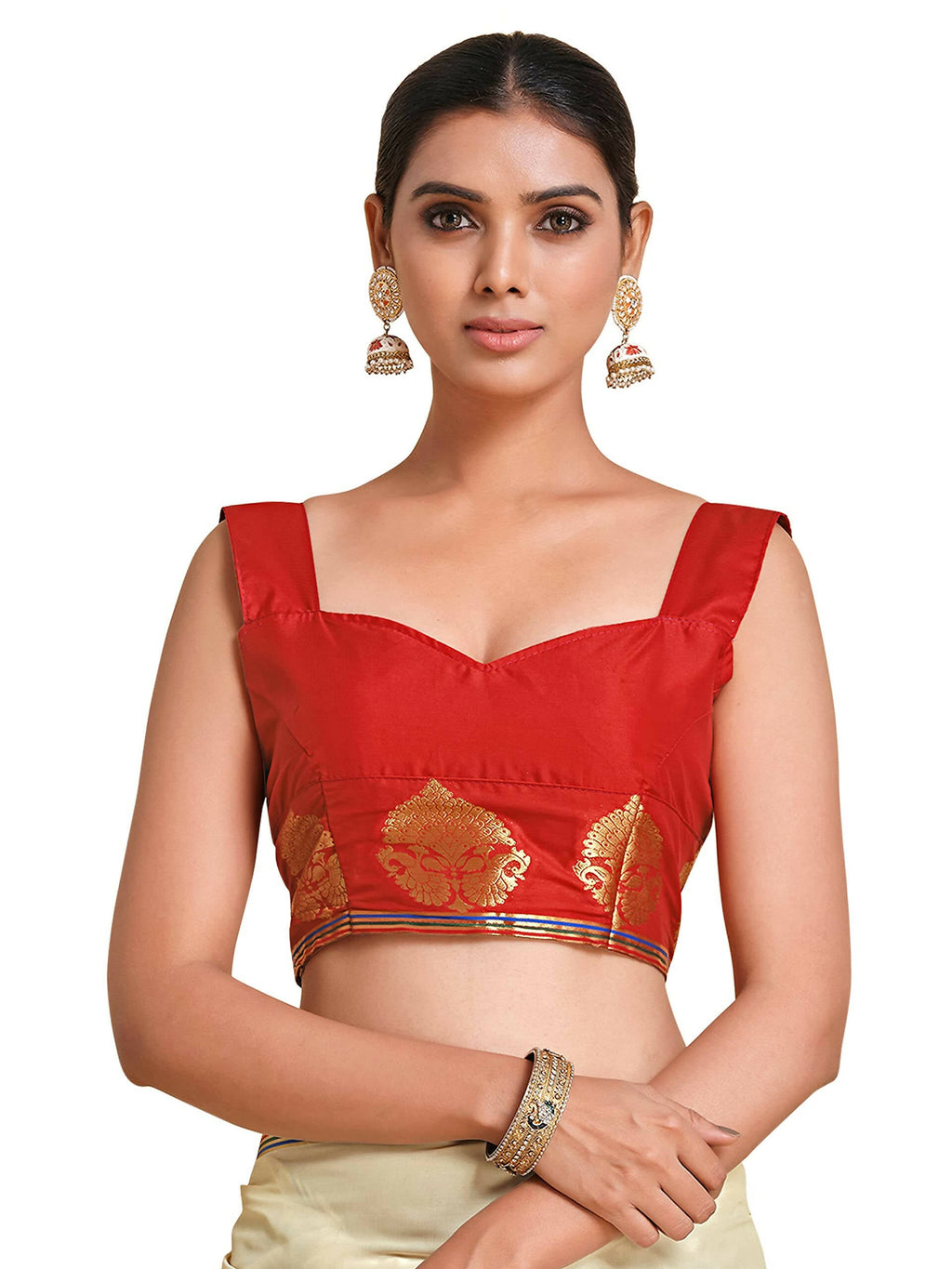 Mimosa Women's Beige Pure Crepe Saree | Grocsy