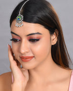 VOJ Women Silver Plated Maang Tikka | Grocsy