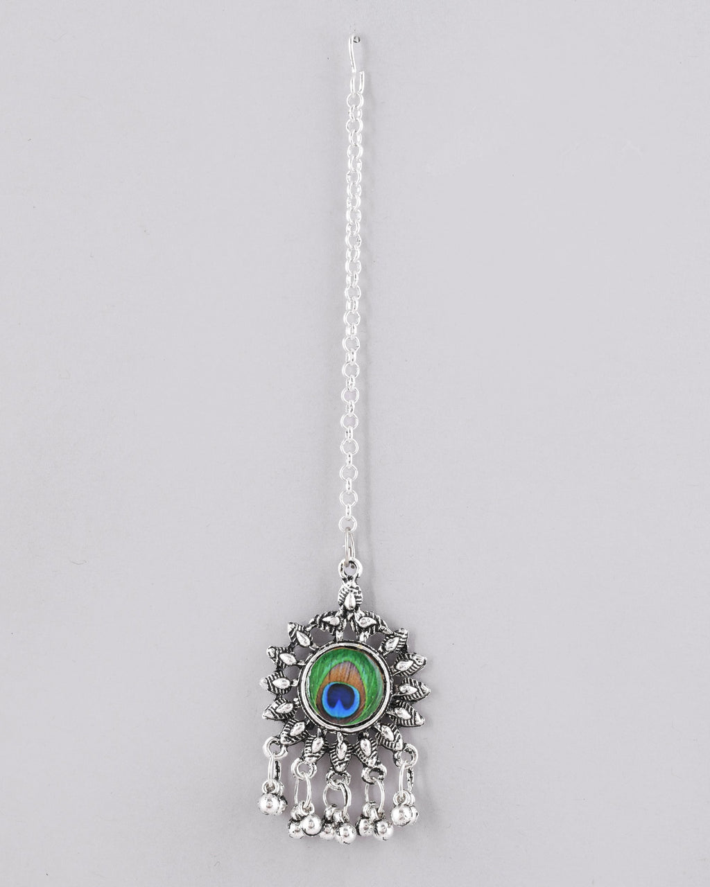 VOJ Women Silver Plated Maang Tikka | Grocsy